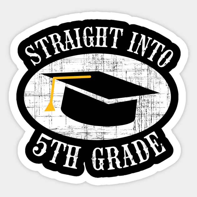 Straight Into 5th Grade Back To School Gift Sticker by kateeleone97023